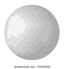 Golf ball isolated vector illustration isolated