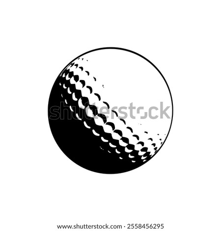 Golf Ball Logo. golf ball Line art logos or icons. Golf ball vector template illustration