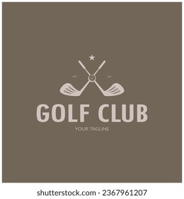 Golf ball logo,golf stick logo ,for professional golf team, golf club, tournament, golf store business 