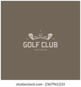 Golf ball logo,golf stick logo ,for professional golf team, golf club, tournament, golf store business 
