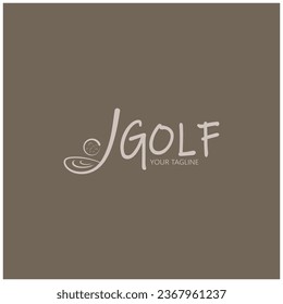 Golf ball logo,golf stick logo ,for professional golf team, golf club, tournament, golf store business 