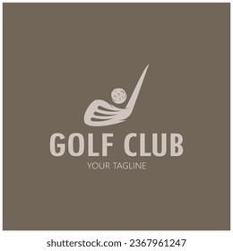 Golf ball logo,golf stick logo ,for professional golf team, golf club, tournament, golf store business 