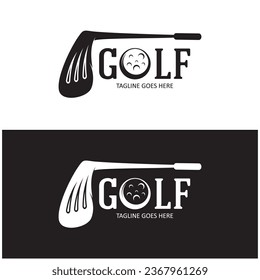 Golf ball logo,golf stick logo ,for professional golf team, golf club, tournament, golf store business 
