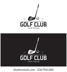 Golf ball logo,golf stick logo ,for professional golf team, golf club, tournament, golf store business 