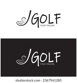Golf ball logo,golf stick logo ,for professional golf team, golf club, tournament, golf store business 