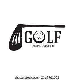Golf ball logo,golf stick logo ,for professional golf team, golf club, tournament, golf store business 