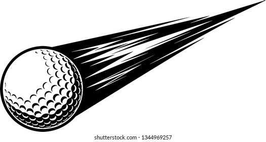 Golf Ball Motion Moving Effect Speed Stock Vector (Royalty Free ...