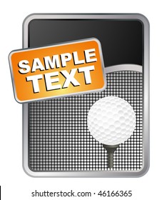 golf ball on background