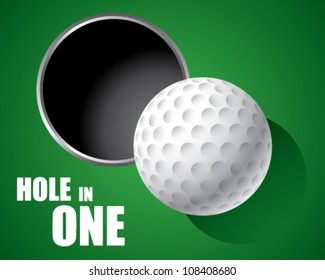 Golf Ball on Edge of Hole