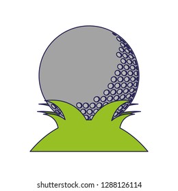 Golf ball on grass