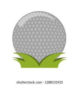 Golf ball on grass