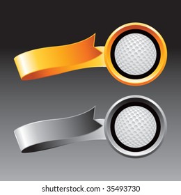 golf ball on ribbon banners