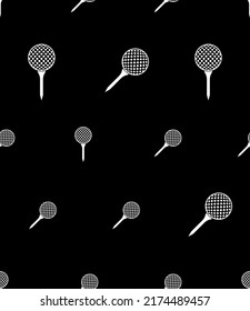 Golf Ball on Tee Icon Seamless Muster Vektorgrafik Illustration