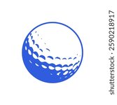 Golf ball on white background. Golf ball icon. Golf Ball Logo. golf ball Line art logos or icons