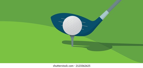 pelota de golf y golf en terreno verde