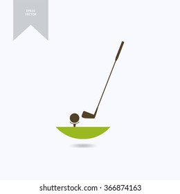 Golf Ball And Putter Icon