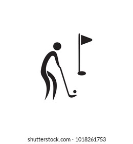 golf ball rolling icon. Elements of sportsman icon. Premium quality graphic design icon. Signs and symbols collection icon for websites, web design, mobile app on white background