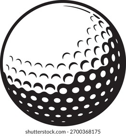 Golf ball setup on a white background