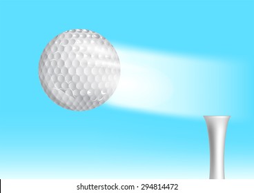 golf ball in the sky