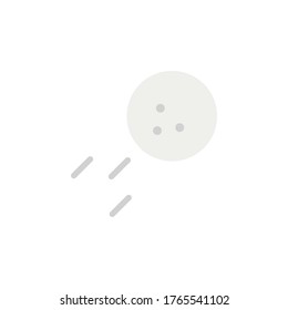 Golf Ball, Speed-bunte Ikone. Einfache farbige Elementgrafik. Golf Ball, Speed-Konzept Symbol Design aus Golf-Set. Kann für Web und Mobile verwendet werden
