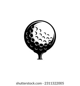 golf ball sport design vector on white background