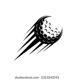 golf ball sport design vector on white background