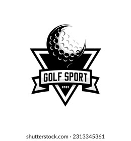 golf ball sport design vector on white background