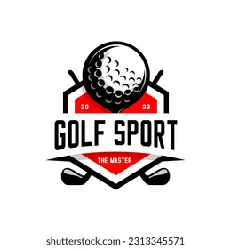 golf ball sport design vector on white background