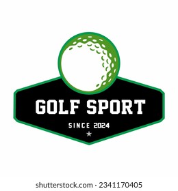 golf ball sport design vector on white background