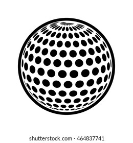 golf ball sport hobby game icon. Isolated and flat illustration. Vector graphic