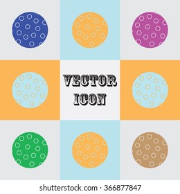 Golf ball sport icon