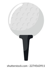 golf ball sport icon isolated