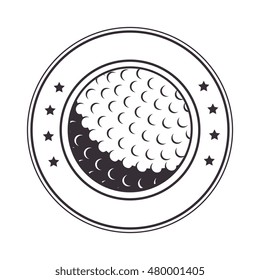golf ball stamp label