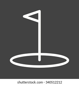 Golf, ball, stick icon vector image. Can also be used for hotel and restaurant. Suitable for web apps, mobile apps and print media.