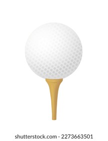 Golf-Ball und Tee-Illustration