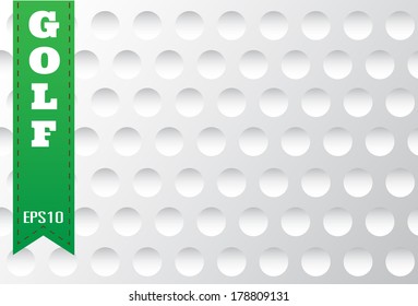 Golf Ball Texture Background Vector Illustration