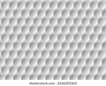 Golf ball texture background. Golf ball texture. White honeycomb background. Seamless hexagon pattern. Vector illustration