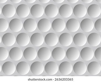 Golf ball texture background. Golf ball texture. White honeycomb background. Seamless hexagon pattern. Vector illustration