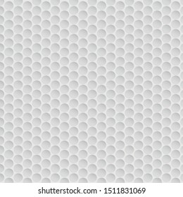 Golf ball texture. White honeycomb background vector illustration.