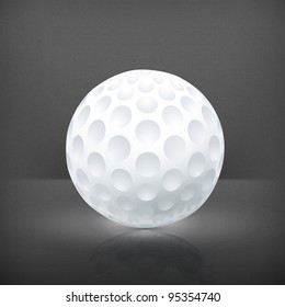 Golf ball, vector