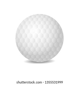 Golf ball vector design illustration isolated on white background