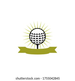 golf ball vector design template illustration