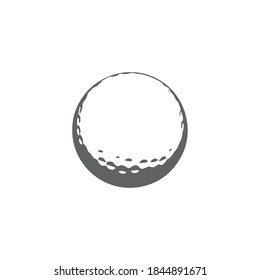 golf ball. vector flat illustration