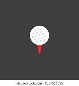 golf ball vector icon