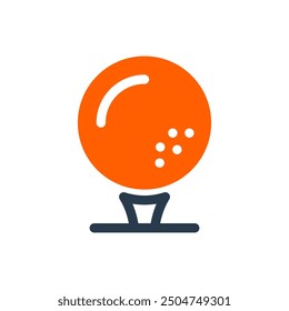 Golfball, Vektorsymbol-Abbildung