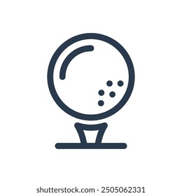 Ilustración de icono de Vector de pelota de golf