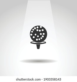 Golf ball vector icon, Golf simple isolated icon