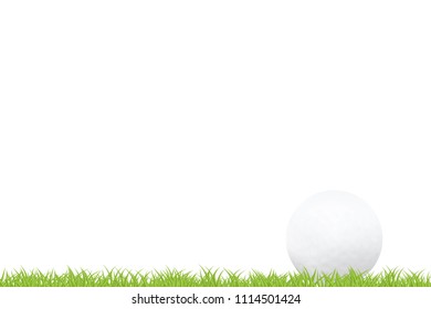 Golf ball. Vector illustration