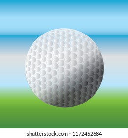 Golf ball vector illustration