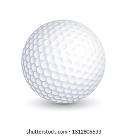 Golf ball. Vector illustration